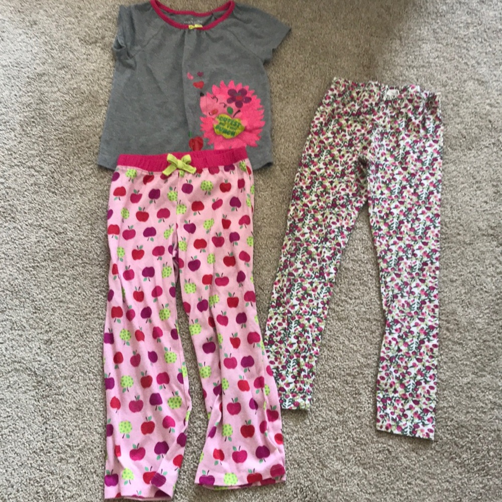 Pajamas and leggings bundle